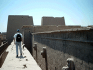 Image: The eastern girdle wall looking to the pylon