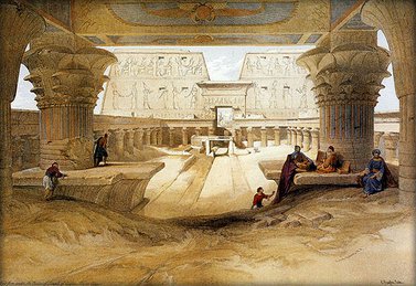 Bild: Der Tempel - gemalt von David Roberts