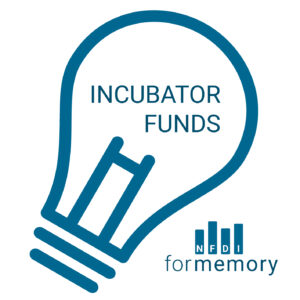 Logo mit der Aufschrift "Incubator Funds, for memory"